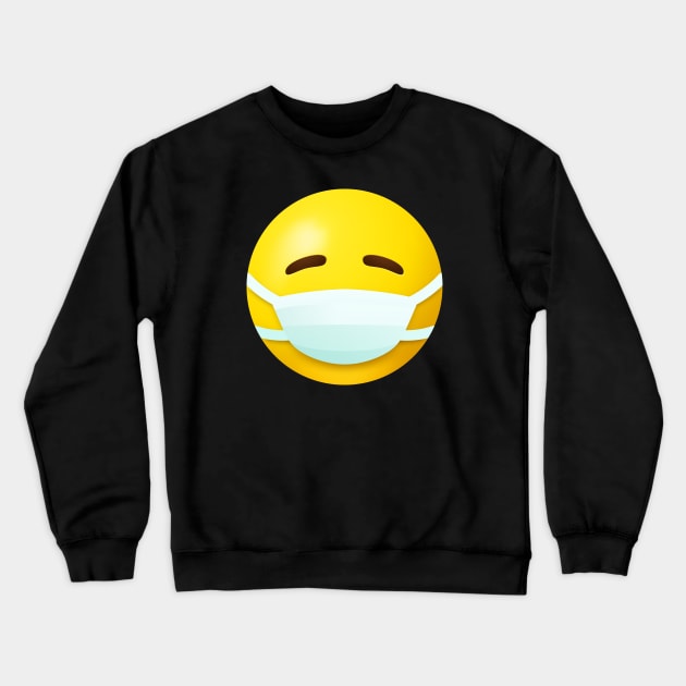 Mask face emoji Crewneck Sweatshirt by Vilmos Varga